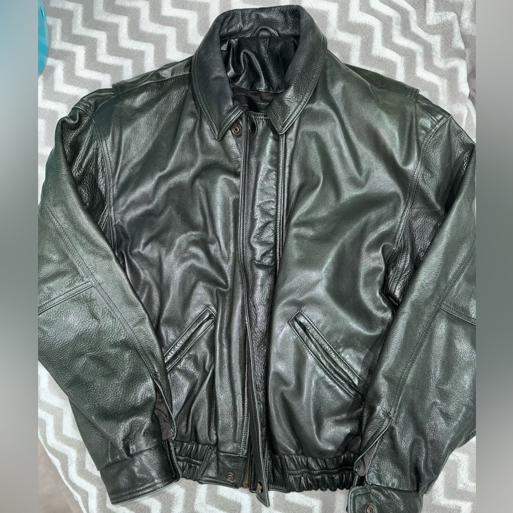 Coach vintage Leather Jacket Unisex Small authentic